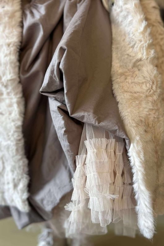 Paloma Dusk Premium Faux Fur Coat Blonde